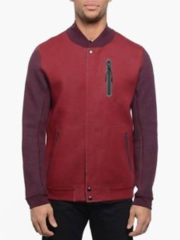 016143806253MM Tech Fleece Varsity JacketBurgundy - NIKE - BALAAN 6