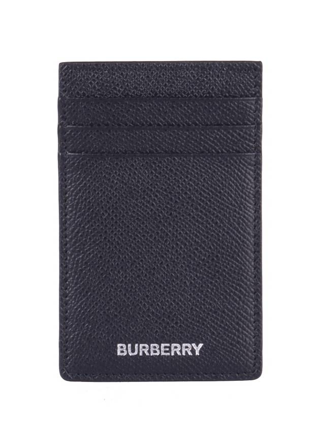 Grainy Leather Card Wallet Navy - BURBERRY - BALAAN 2