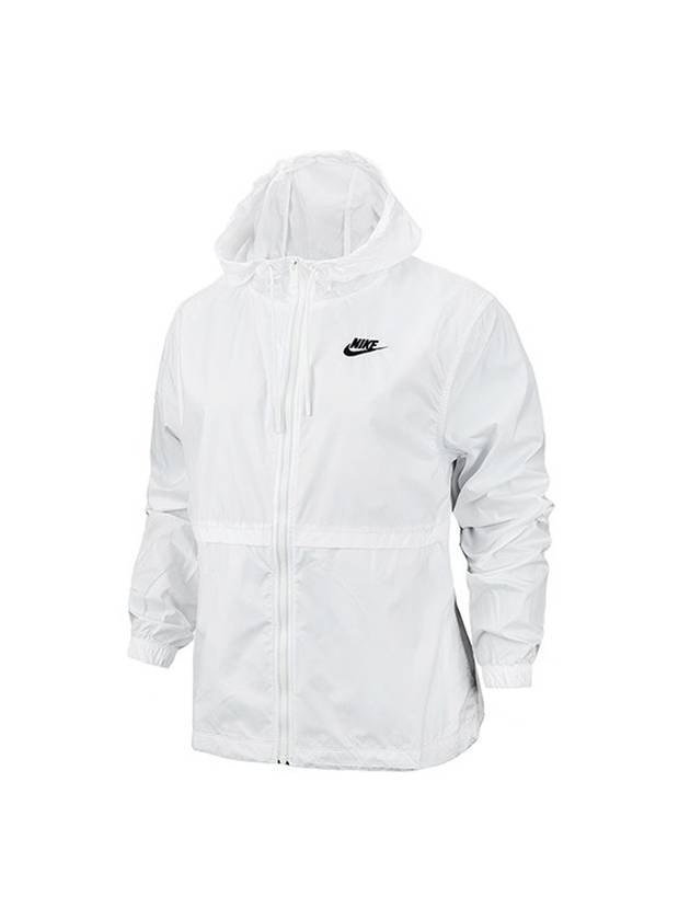 Women's Essentials Repel Woven Windbreaker White - NIKE - BALAAN 1