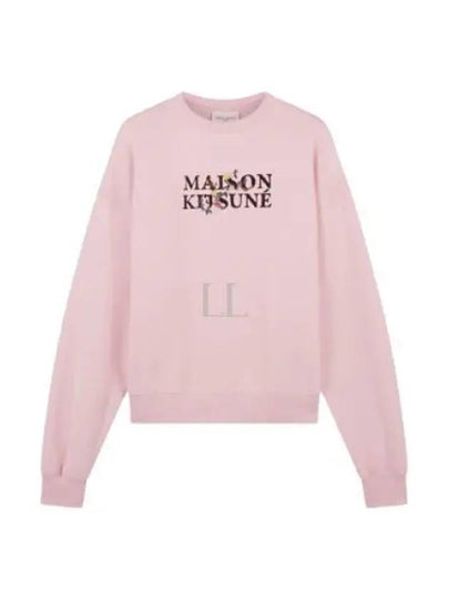 Flowers Comfort Sweatshirt Pink - MAISON KITSUNE - BALAAN 2