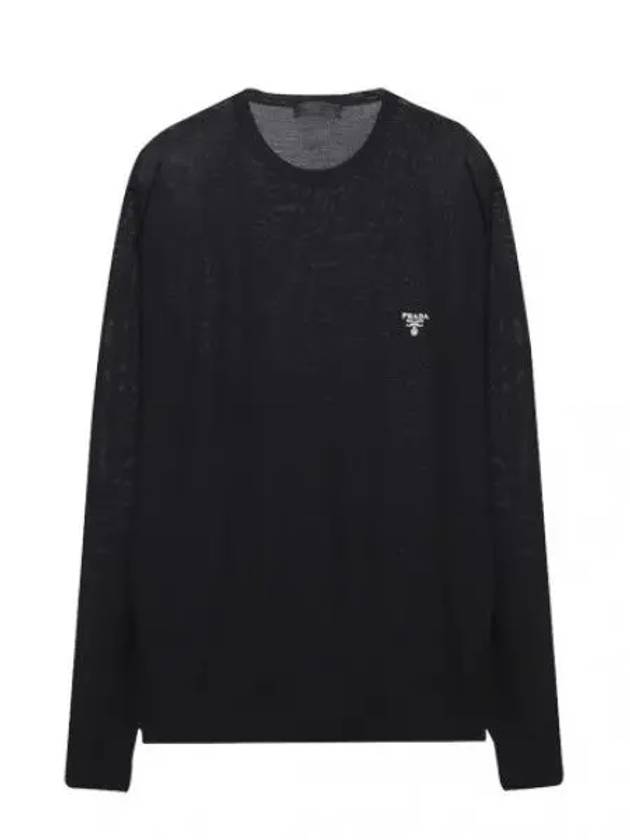 logo wool knit men - PRADA - BALAAN 1