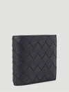 Intrecciato Leather Half Wallet Black - BOTTEGA VENETA - BALAAN 3