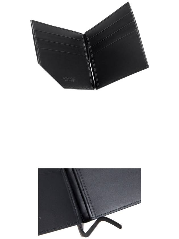 Intrecciato Money Clip Card Wallet Black - BOTTEGA VENETA - BALAAN 7