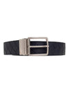 Intrecciato Reversible Leather Belt Black - BOTTEGA VENETA - BALAAN 1