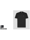 Tacting Pique Logo Crew Neck Short Sleeve T-Shirt Black - CP COMPANY - BALAAN 3