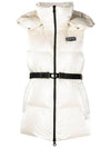 Aloro Belted Down Vest Cream - DUVETICA - BALAAN 1