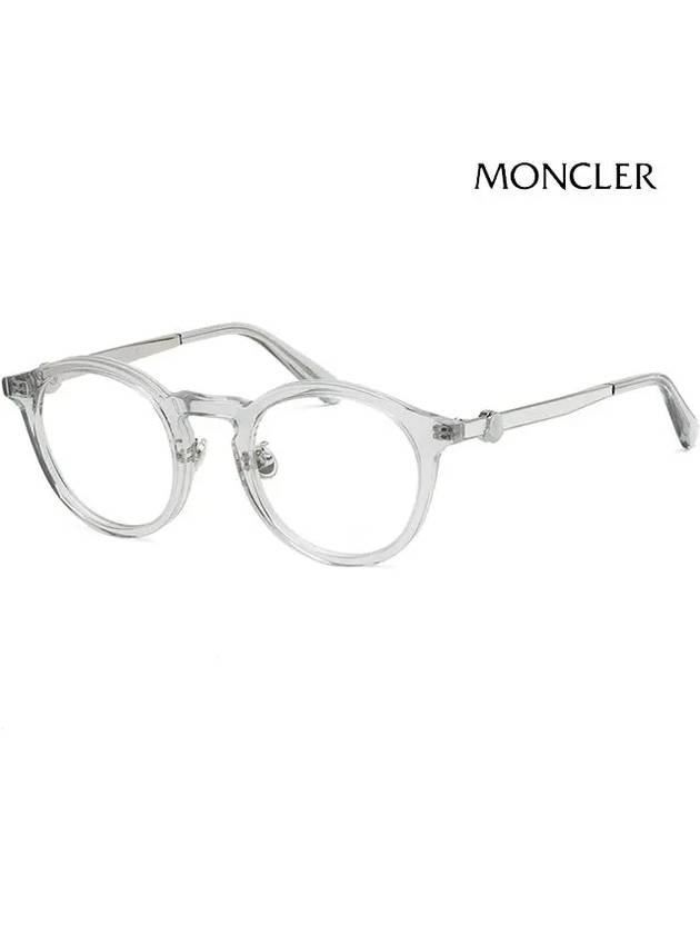 Eyewear Round Plastic Eyeglasses Grey - MONCLER - BALAAN 2