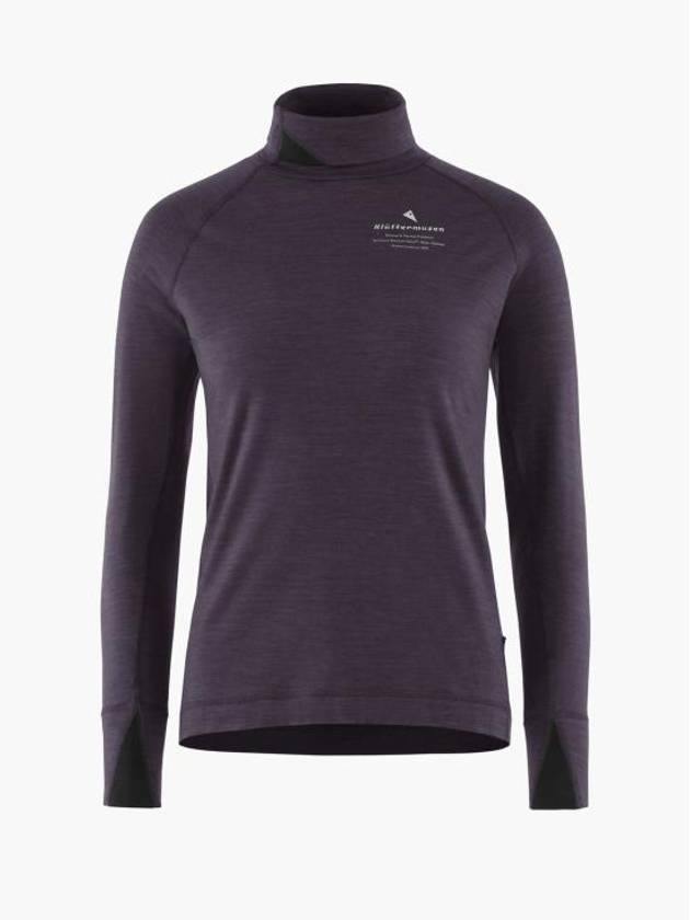 Women's Fafne Turtleneck Long Sleeve Grape - KLATTERMUSEN - BALAAN 2