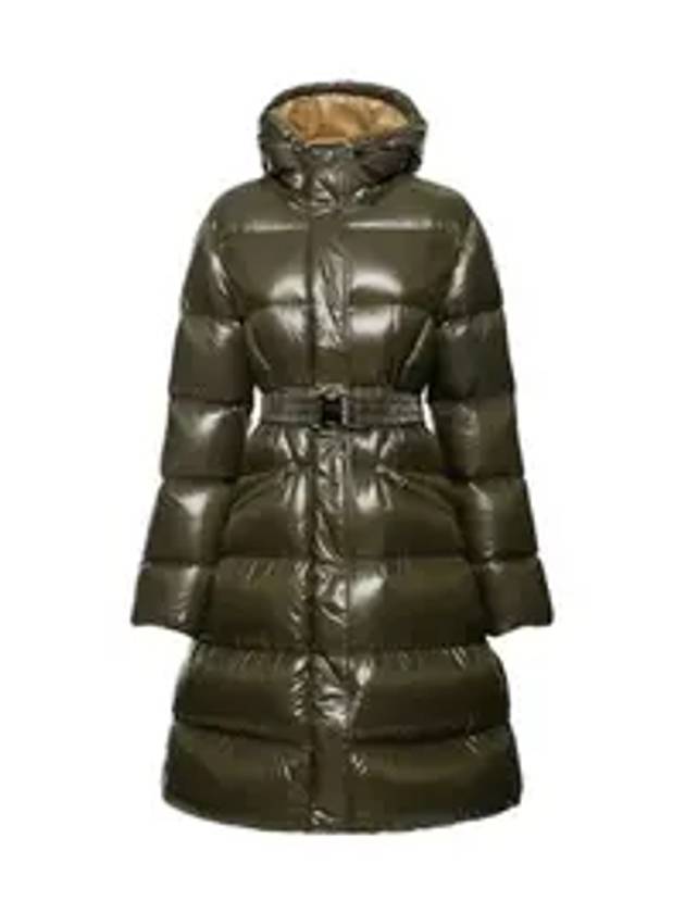 Bellevue Down Long Padding Olive Green - MONCLER - BALAAN 1