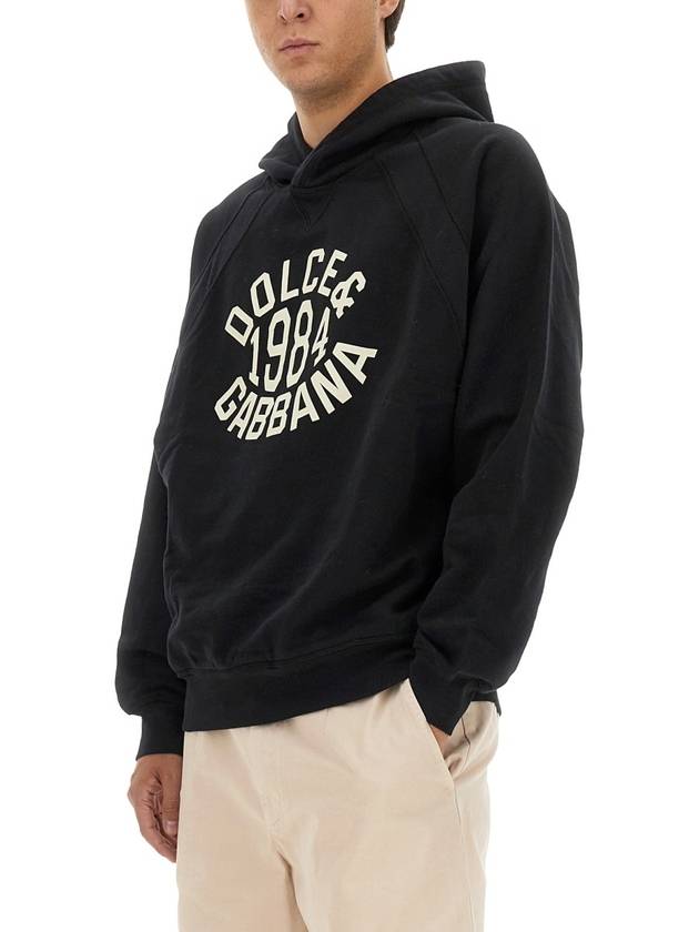 Dolce Gabbana logo print hoodie G9ASSTG7NTM N0000 - DOLCE&GABBANA - BALAAN 5