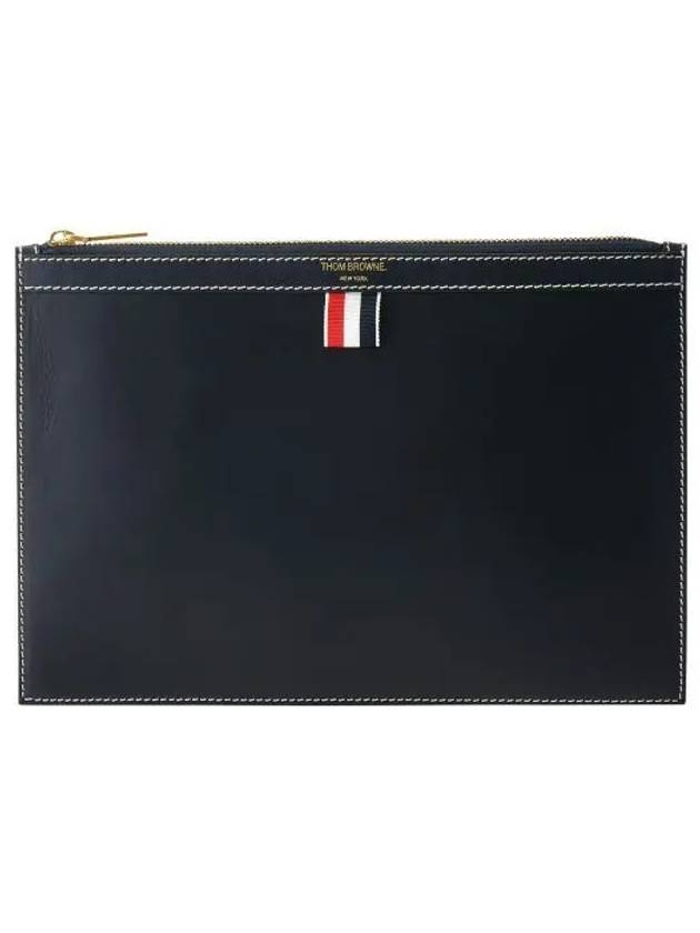 4 Bar Tab Document Clutch Bag Navy - THOM BROWNE - BALAAN 2