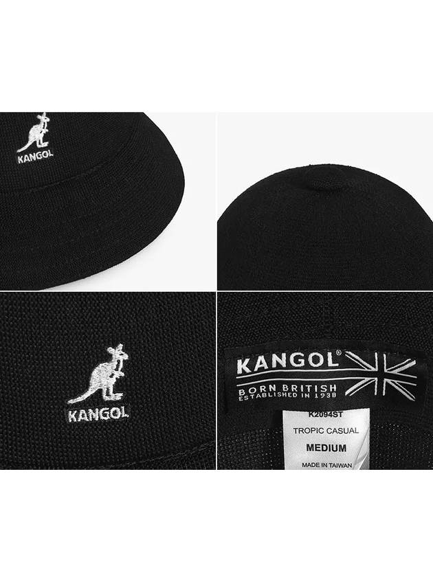 Tropic Casual Bucket Hat Black - KANGOL - BALAAN 5