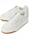 SL 61 Logo Signature Leather Low Top Sneakers White - SAINT LAURENT - BALAAN 2