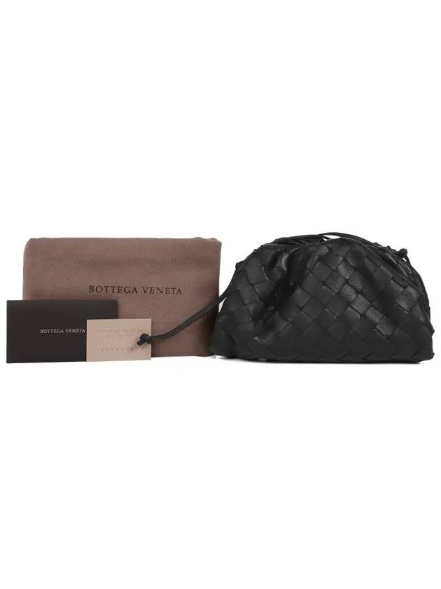 Intrecciato Mini Pouch Bag Black - BOTTEGA VENETA - BALAAN 4