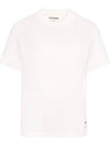 Logo Label Cotton 3 Pack Short Sleeve T-Shirt White - JIL SANDER - BALAAN 4