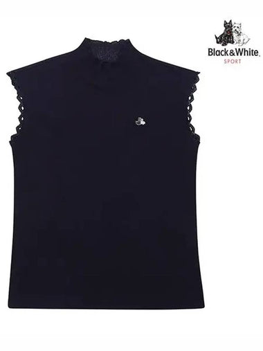 Lace Tape Sleeveless 9822LAAZPURPLE - BLACK&WHITE - BALAAN 1