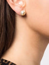 Cassandre Pearl Earrings in Metal Gold And Cream - SAINT LAURENT - BALAAN 4