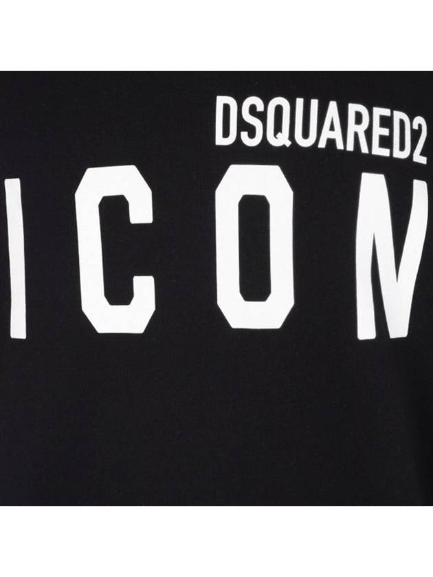 Icon Logo Sweatshirt Black - DSQUARED2 - BALAAN 4