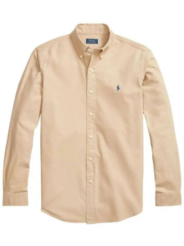 24SS Polo Men's Pony Logo Embroidered Garment Dye Oxford Shirt 710888705002 - RALPH LAUREN - BALAAN 1