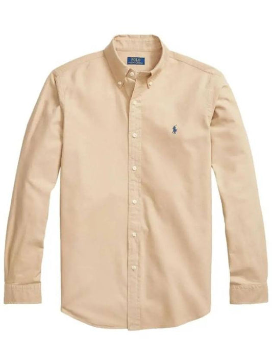 24SS Polo Men's Pony Logo Embroidered Garment Dye Oxford Shirt 710888705002 - RALPH LAUREN - BALAAN 1