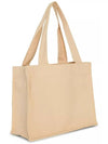 Cream Large Canvas Tote Bag Butter - GANNI - BALAAN 4