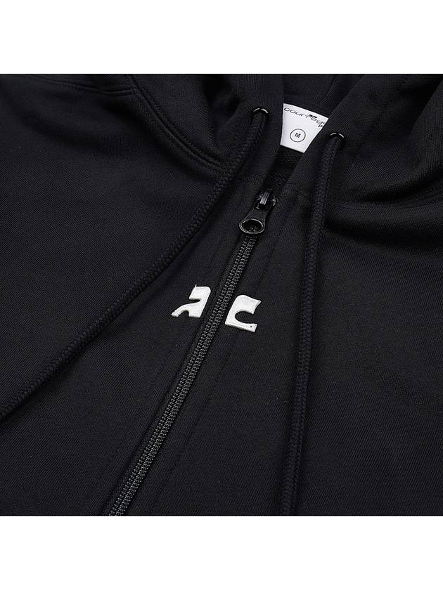 Tracksuit Zip-Up Hoodie Black - COURREGES - BALAAN 10