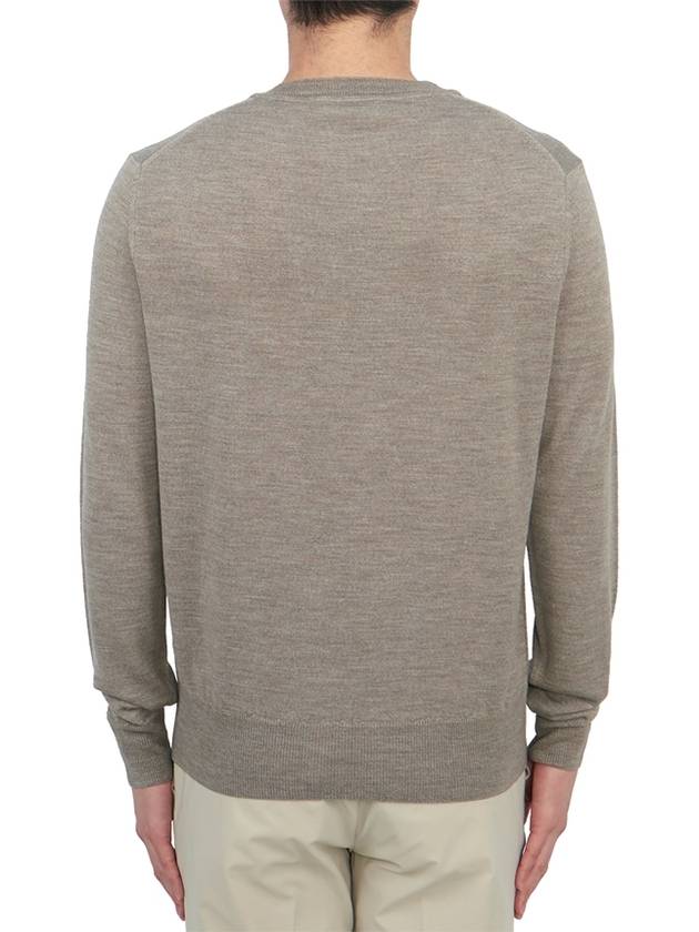 Embroided Logo Merino Wool Knit Top Grey - VIVIENNE WESTWOOD - BALAAN 4