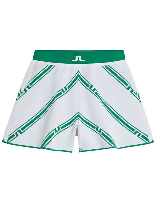 flare knit short pants green AWPA08422 M491 - J.LINDEBERG - BALAAN 2