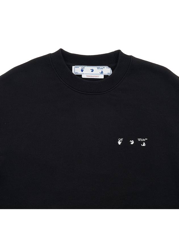 crewneck jersey cotton sweatshirt black - OFF WHITE - BALAAN 5