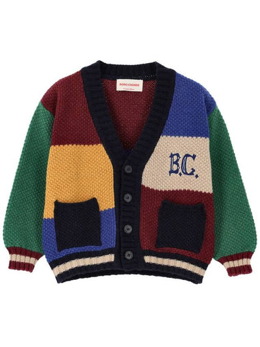 BC Logo Vintage Color Block Cardigan B224AC121 991 - BOBO CHOSES - BALAAN 1