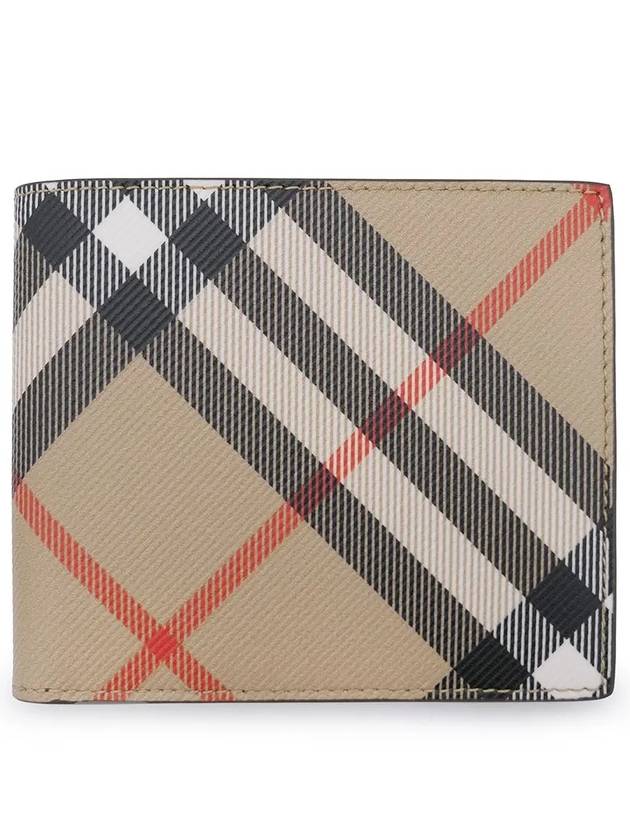 Check Half Wallet Beige - BURBERRY - BALAAN 2