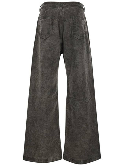 'Geth' Grey Jeans With Wide Leg And Washed Effect In Denim Man - RICK OWENS - BALAAN 2