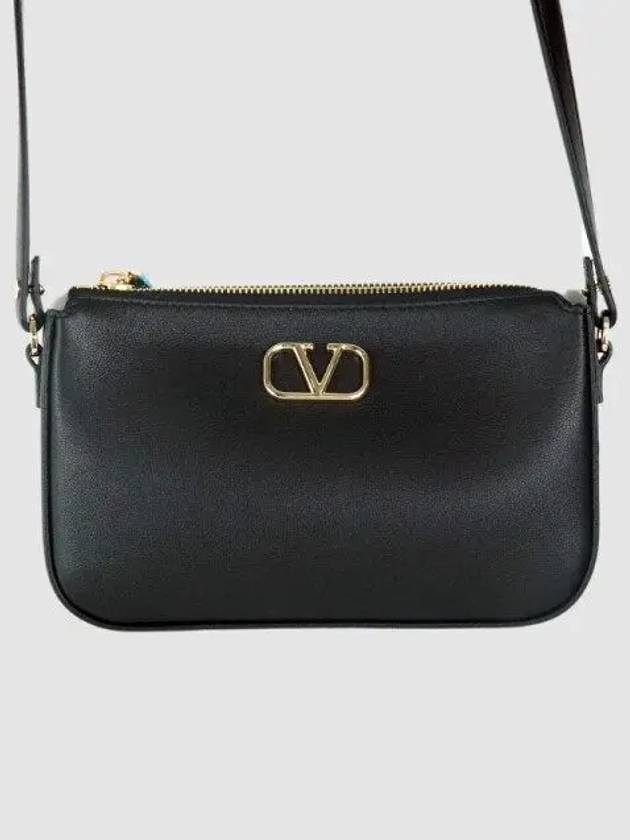 V logo women s mini shoulder bag black 5W2P0AA9 MIM 0 1062209 - VALENTINO - BALAAN 1