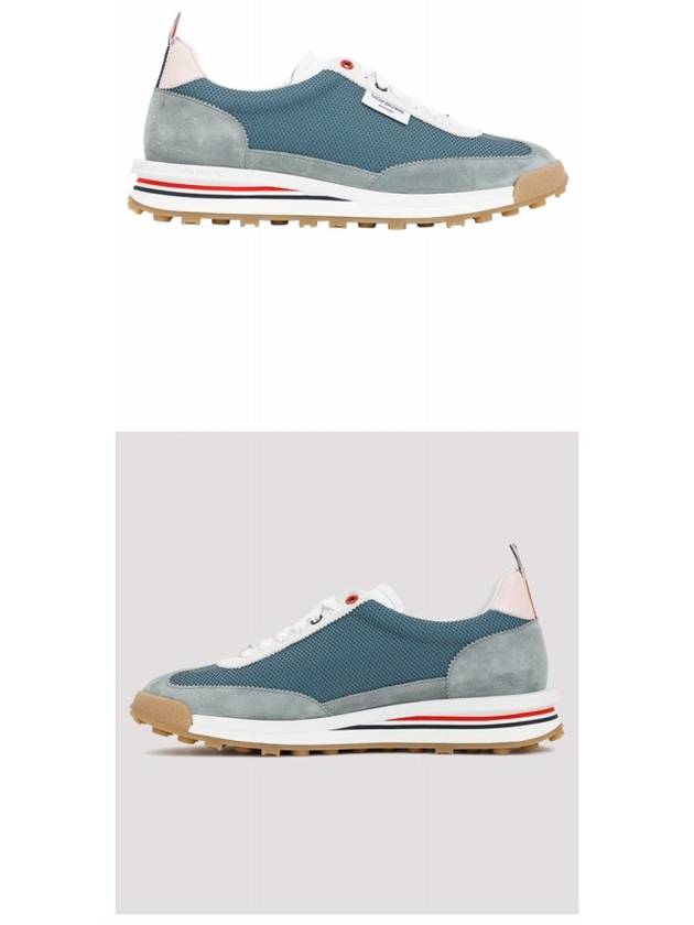 Signature Tech Running Low Top Sneakers Blue - THOM BROWNE - BALAAN 5