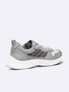 B25 Runner Smooth Calfskin Oblique Jacquard Low Top Sneakers White Grey - DIOR - BALAAN 6