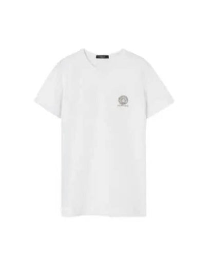 Men's Logo Medusa Cotton Short Sleeve T-Shirt White - VERSACE - BALAAN 2