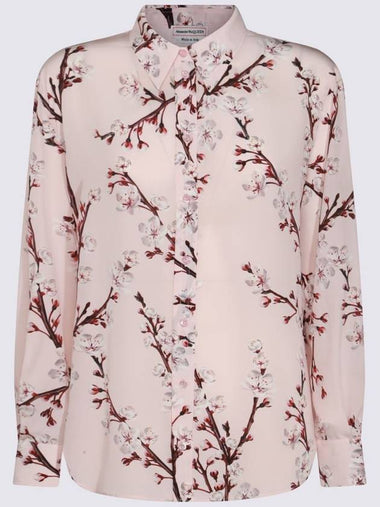 Alexander McQueen Pink Silk Shirt - ALEXANDER MCQUEEN - BALAAN 1