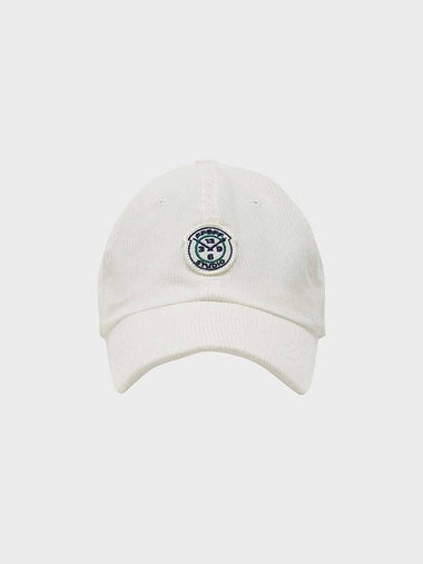 Signature Waffen Corduroy Ball Cap Ivory - FFEFF STUDIO - BALAAN 1