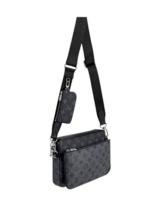 Trio Messenger Bag Grey - LOUIS VUITTON - BALAAN 1