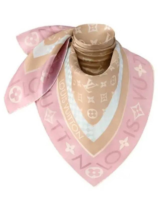 Monogram Infinity Square 90 Scarf Beige - LOUIS VUITTON - BALAAN 2