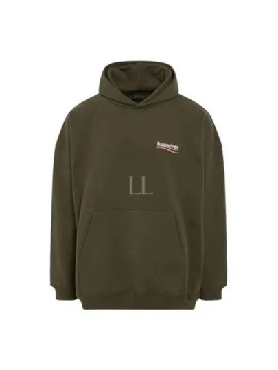 Political Campaign Large Fit Hoodie Green - BALENCIAGA - BALAAN 2