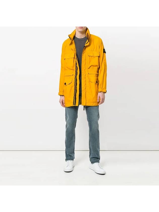 Membrana Wappen Zip-Up Jacket Yellow - STONE ISLAND - BALAAN 5