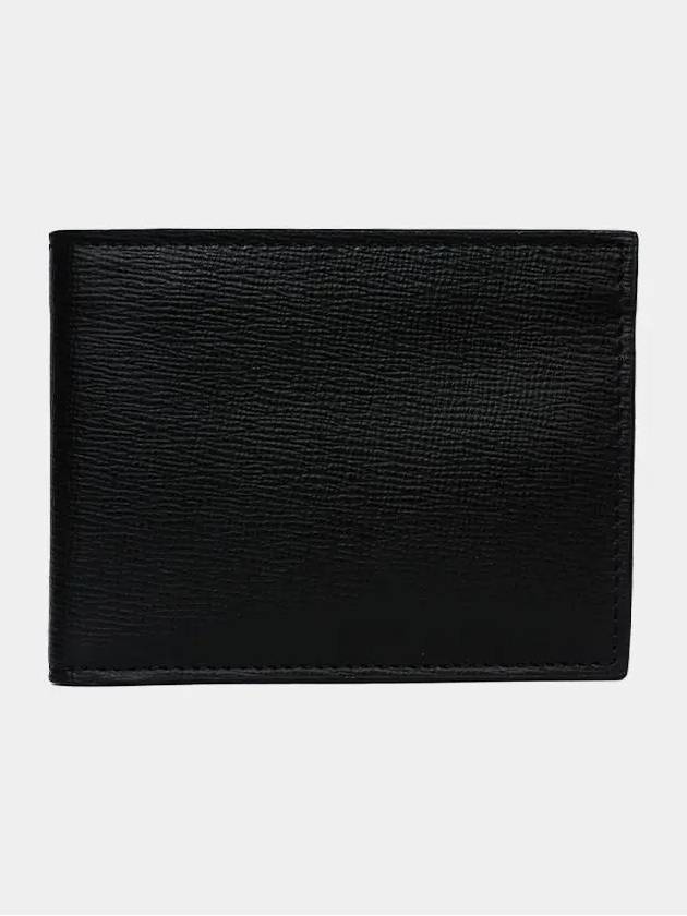 6CC V cut out classic leather half wallet black men ZZV8L37044000NRD - VALEXTRA - BALAAN 1