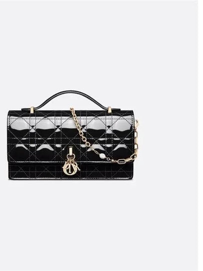 Patent Cannage Calfskin Mini Bag Black - DIOR - BALAAN 2