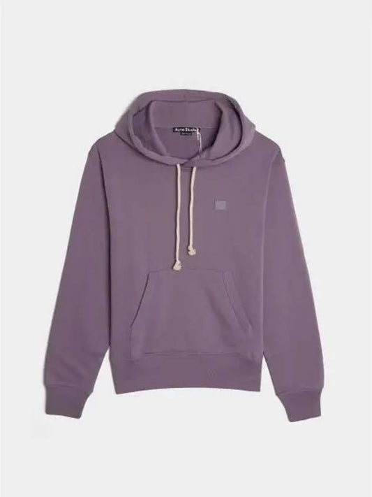 Face Logo Patch Hoodie Faded Purple - ACNE STUDIOS - BALAAN 2