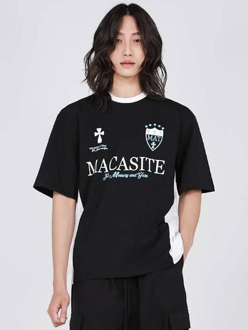 Football T Shirts Black - MACASITE - BALAAN 1