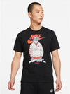 Air Futura Cartoon Graphic Short Sleeve T-Shirt Black - NIKE - BALAAN 2