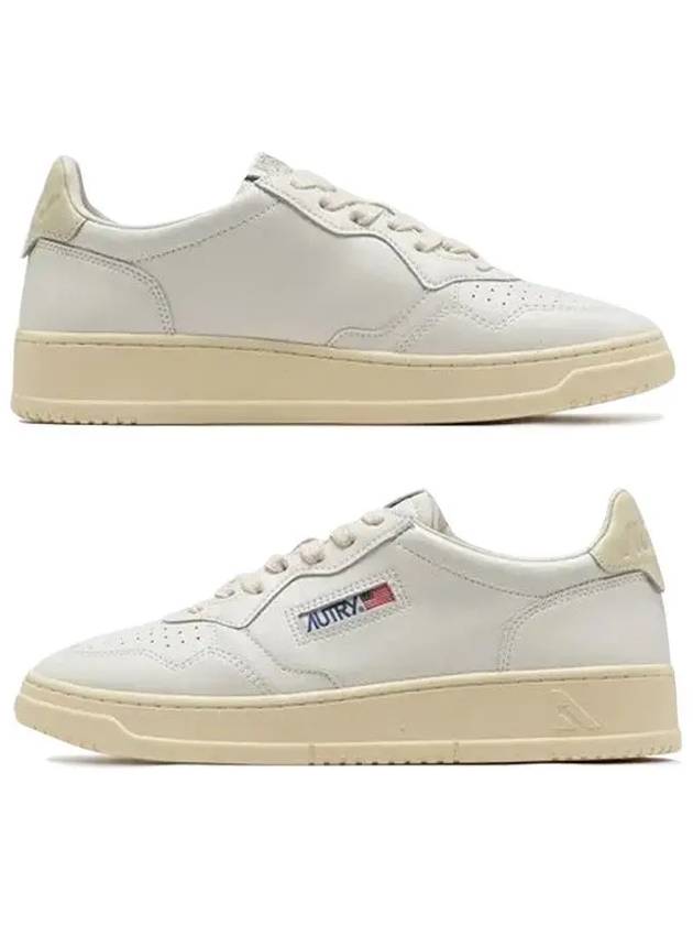 Medalist Beige Tab Low Top Sneakers White - AUTRY - BALAAN 2