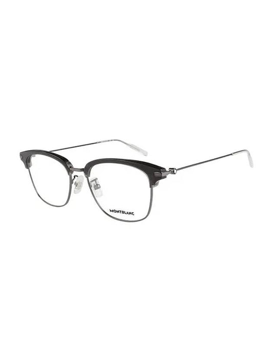 Square Acetate Eyeglasses Black Ruthenium - MONTBLANC - BALAAN 2