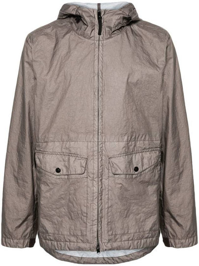 Membrana 3L TC Hooded Jacket Brown - STONE ISLAND - BALAAN 2